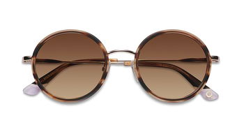 Das Bild zeigt die Sonnenbrille ALMAGRO von der Marke Etnia Barcelona in havanna.